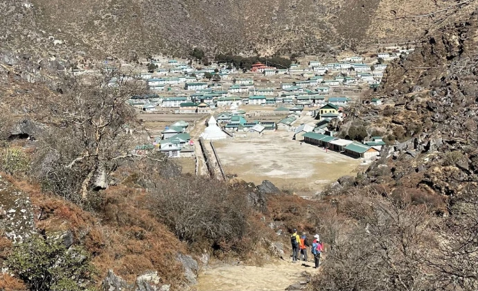 Village Népalais dans la vallée du Khumbu