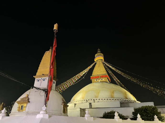 Stupa à Katmandu au Népal